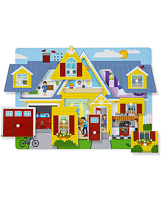 Melissa & Doug Around the House Sound Wooden Puzzle Puzzles
