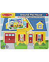 Melissa & Doug Around the House Sound Wooden Puzzle Puzzles
