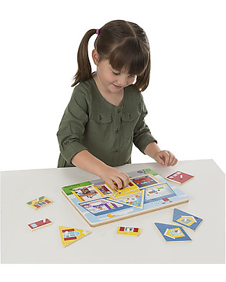 Melissa & Doug Around the House Sound Wooden Puzzle Puzzles