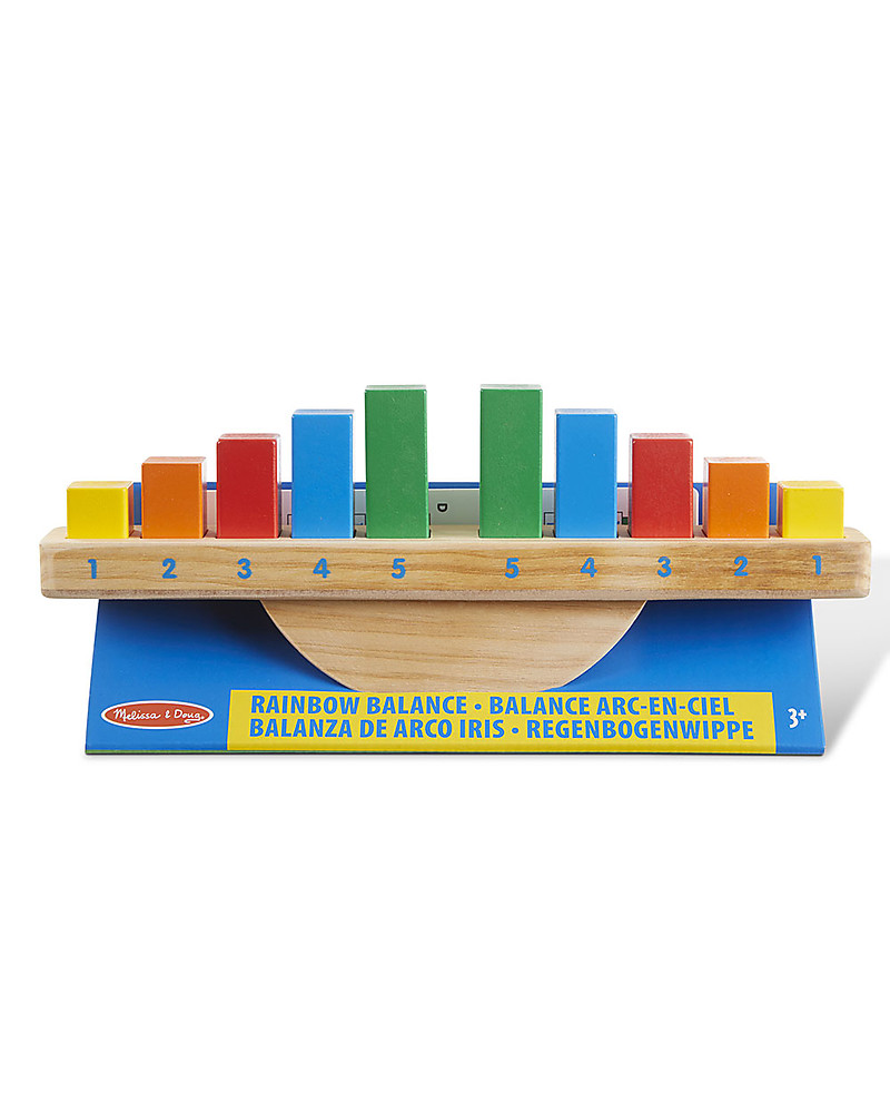 Melissa & Doug Balance Toy for Kids - Ten Rainbow Pieces unisex 