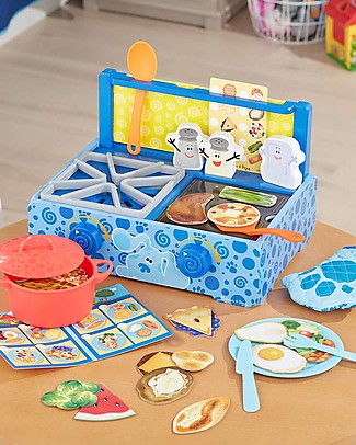 Melissa & Doug Blue's Clues & You - Let's Cook Together play set - Utensils included Toy Kitchens
