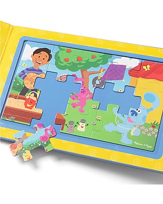 Melissa & Doug Blue's Clues & You - Portable Magnetic Puzzle - 15 pieces Magnetic Games