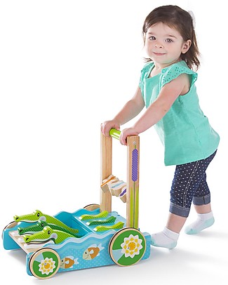 Melissa & Doug Chomp and Clack Alligator Push Toy Push-Toys