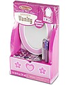 Melissa & Doug Decorate your Own Wooden Vanity - Stickers and Glitter Glues Included! Pretend Play