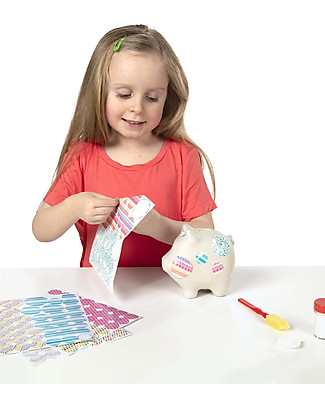Melissa & Doug Decoupage Made Easy - Piggy Bank Art & Craft Kits