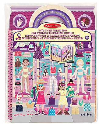 Melissa & Doug Deluxe Puffy Sticker Album - Create your Style - 196 Stickers Stickers & Stamps Sets