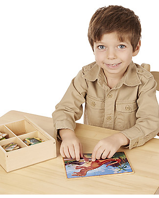 Melissa & Doug Dinosaurs Puzzles in a Box Puzzles