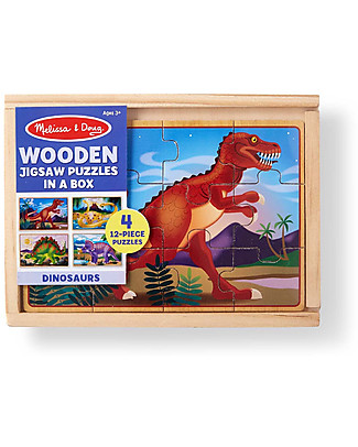 Melissa & Doug Dinosaurs Puzzles in a Box Puzzles
