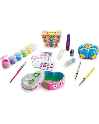 Melissa & Doug DIY Favourite Things Bank, Wooden Boxes and a Bank to Decorate - Lots of pieces, ideal for parties! Art & Craft Kits