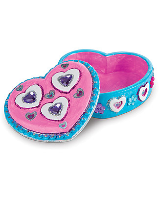 Melissa & Doug DIY Favourite Things Bank, Wooden Boxes and a Bank to Decorate - Lots of pieces, ideal for parties! Art & Craft Kits