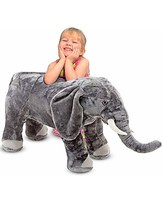 Melissa & Doug Elephant Stuffed Plush Animal - 48x83 cm - Soft and Durable Soft Toys