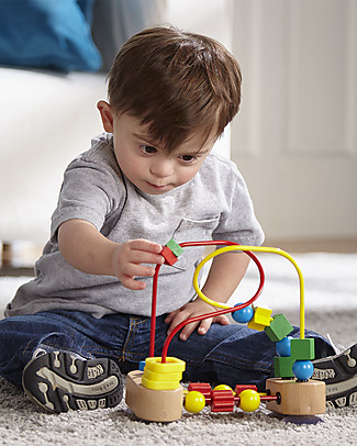 Melissa & Doug First Bead Maze - Suction cup Base! Montessori Toys