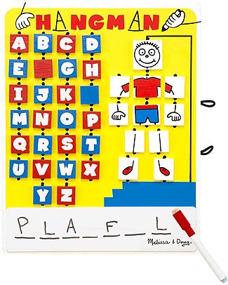 Melissa & Doug Flip-to-Win Hangman Game - Great for Travel Board Games
