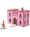 Melissa & Doug Fold & Go Princess Wooden Castle - Characters Included Dolls Houses