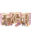 Melissa & Doug Fold & Go Princess Wooden Castle - Characters Included Dolls Houses