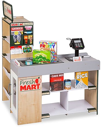 Melissa & Doug Fresh Mart Grocery Store Companion Set - 70 pieces Toy Kitchens