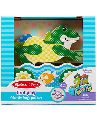 Melissa & Doug Friendly Frogs Pull Toy Wooden Push & Pull Toys