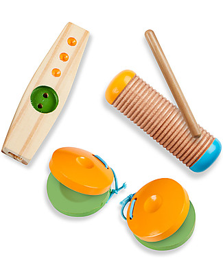 Melissa & Doug Game Set - Musical Instruments - 10 Pieces - Let's Explore! Outdoor Games & Toys