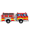 Melissa & Doug Giant Fire Engine Floor Puzzle - 24 pieces -Easy to Clean Puzzles