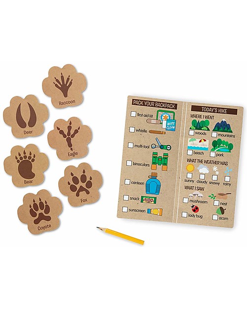 Melissa & Doug Hiking Backpack Game Set - 23 Pieces - Let's explore! Outdoor Games and Toys_