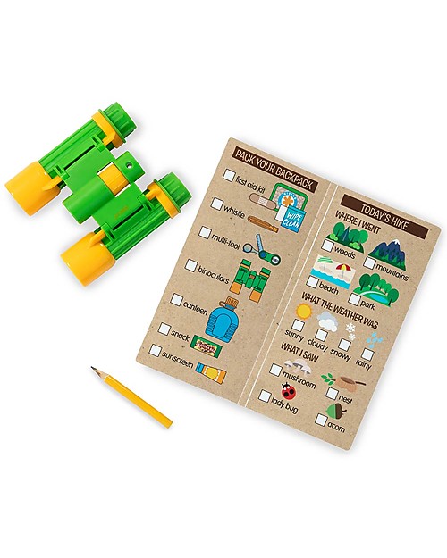 Melissa & Doug Hiking Backpack Game Set - 23 Pieces - Let's explore! Outdoor Games and Toys_