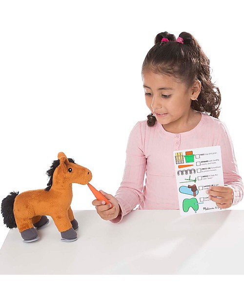 Melissa & Doug Horse Care Play Set Feeding & Grooming With 23 pieces