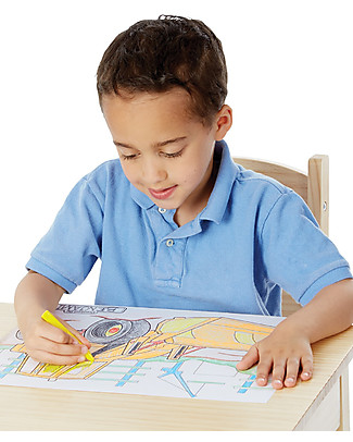 Melissa & Doug Jumbo Colouring Pad - Blue - 50 large pages! Colouring Activities