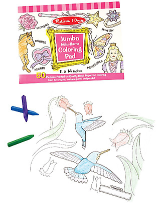 Melissa & Doug Jumbo Colouring Pad - Pink - 50 large pages! Colouring Activities