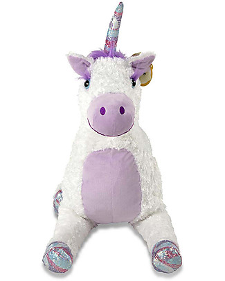 Melissa & Doug Jumbo Misty Unicorn Stuffed Plush Animal - 66x106 cm - Glittery! Soft Toys