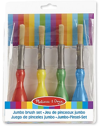 Melissa & Doug Jumbo Paint Brushes - Set of 4 Brushes Colouring Activities