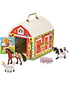 Melissa & Doug Latches Wooden Play Barn - Includes Toy Animals! Wooden Animals