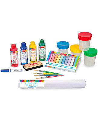 Melissa & Doug Little Artist Kit - Easel Accessory Set Draw And Color