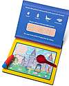 Melissa & Doug Magic Coloring Cards & Red Water Wow Lens - Animals - 4 Cards with refillable water pen! Draw And Color