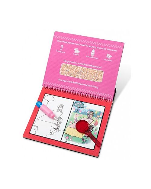 Melissa & Doug Magic Coloring Cards and Red Lens Water Wow - Fairy Tales - 4 Cards with refillable water pen! Draw And Color