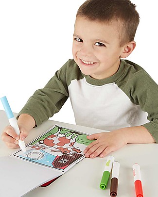 Melissa & Doug Magicolor On the Go Coloring Pad - Farm Animals - 4 mess-free markers included! Colouring Activities