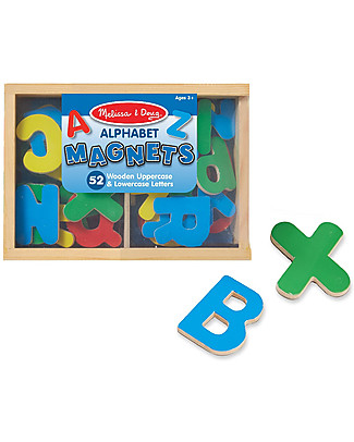 Melissa & Doug Magnetic Wooden Letters Montessori Toys
