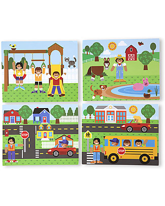 Melissa & Doug Magnetic Wooden Matching Picture Game Wooden Animals