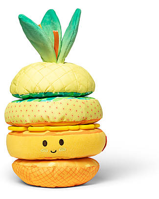 Melissa & Doug Multi-Sensory Pineapple - Soft Stacker Infant Toy Rattles