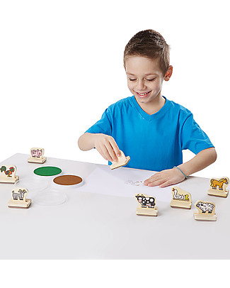 Melissa & Doug My First Wooden Stamp Set - Animals Stickers & Stamps Sets