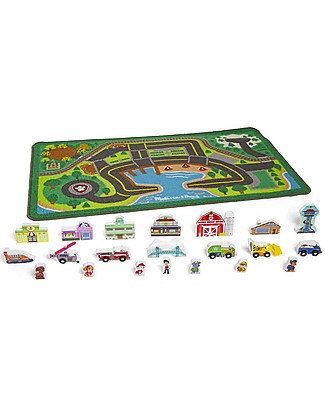 Melissa & Doug Paw Patrol - Activity Rug with Wooden Pieces - 112x66 cm Playmats