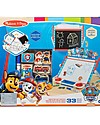 Melissa & Doug Paw Patrol - Deluxe Double Sided Tabletop Easel - Foldable and Magnetic Draw And Color