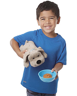 Melissa & Doug Pet Treats Play Set Feeding & Playing - With 24 pieces including plush cat and dog! Pretend Play