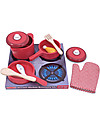 Melissa & Doug Pots & Pans Play Set - Wood - 8 Pieces Toy Kitchens