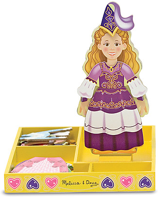 Melissa & Doug Princess Elise Magnetic Wooden Dress-Up Doll Story Making Games