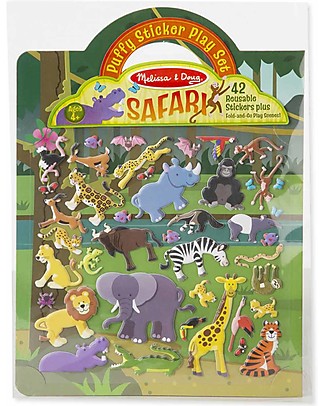 Melissa & Doug Puffy Sticker Album - Safari - 42 Stickers Stickers & Stamps Sets