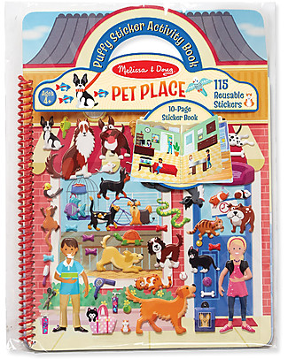 Melissa & Doug Puffy Stickers Album - Pets Place - 115 stickers! Stickers & Stamps Sets