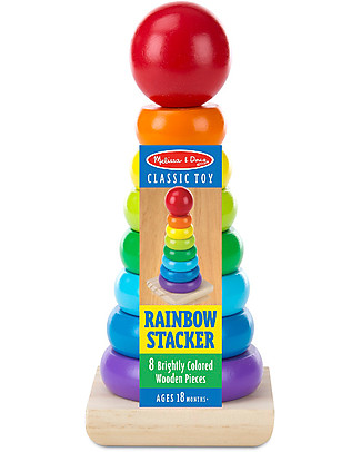 Melissa & Doug Rainbow Stacker Wooden Stacking Toys