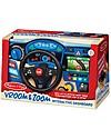 Melissa & Doug Realistic Steering Wheel Game with Wooden Dashboard Wooden Toy Cars, Trains & Trucks