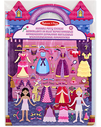 Melissa & Doug Reusable Puffy Stickers - Princesses - 67 Stickers Art & Craft Kits