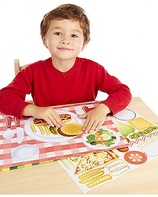 Melissa & Doug Reusable Sticker Pad- Make a Meal! - 225+ Stickers Stickers & Stamps Sets